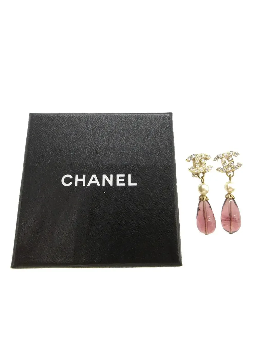 Chanel Cc Gold Plated Strass Faux Pearl #291105C70B